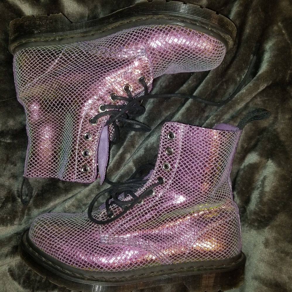 RARE mermaid holographic iridescent Dr. Martens
